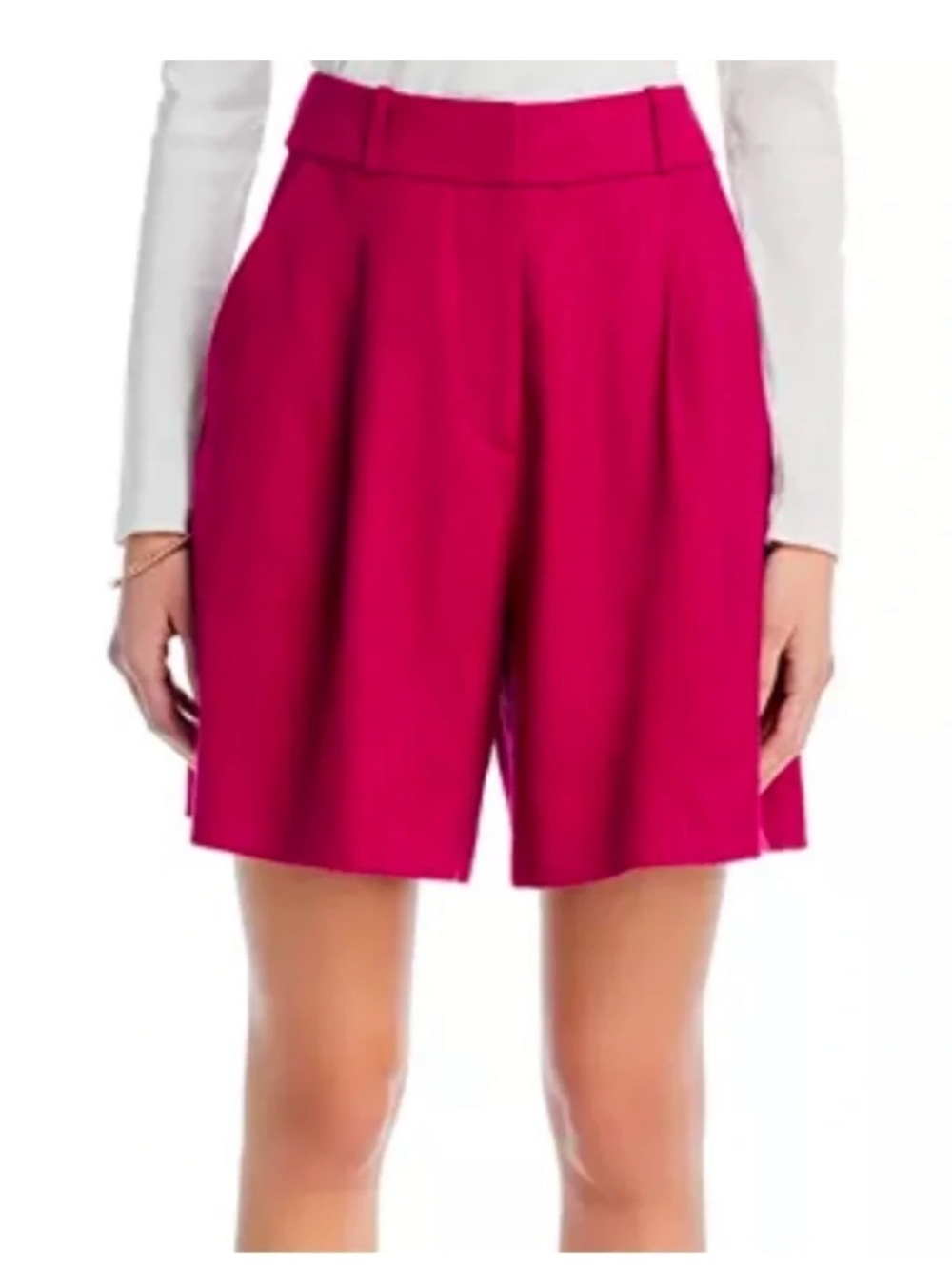 Veronica Beard High Rise Pleated Shorts